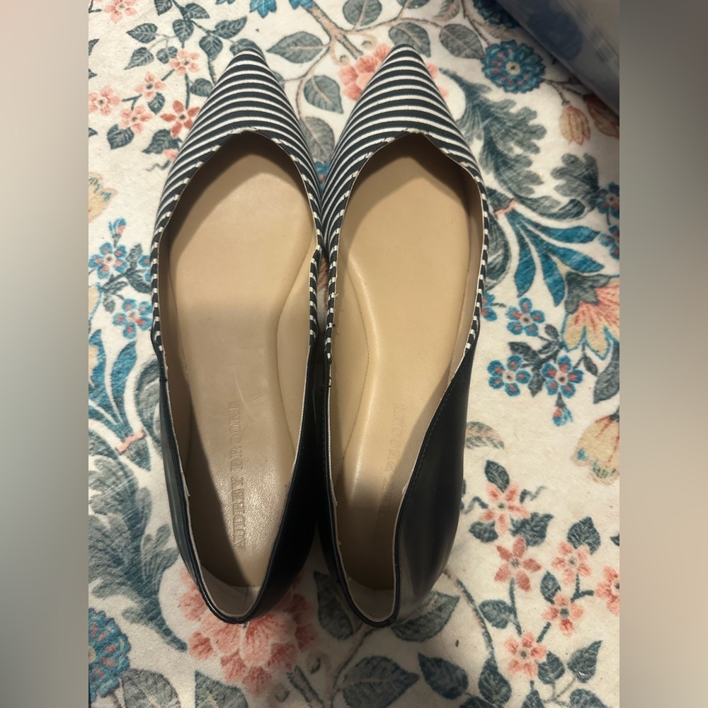 Audrey Brooke Elegant Striped Women's Flats